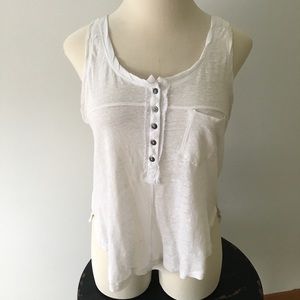 Free People Button Up Tank